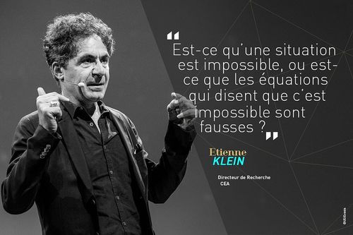 Photo et citation d'Etienne Klein lors de sa conférence USI 2017 sur Einstein