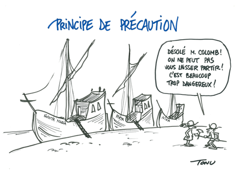 Cartoon de Gabilliet sur Christophe Colomb et l'audace