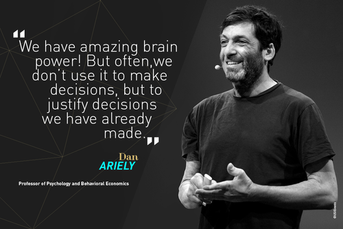 Citation de Dan Ariely à la conférence USI 2017