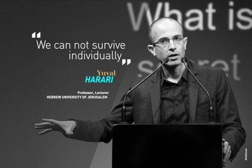 Citation de Yuval Harari lors de son talk à la conférence USI sur la force du groupe