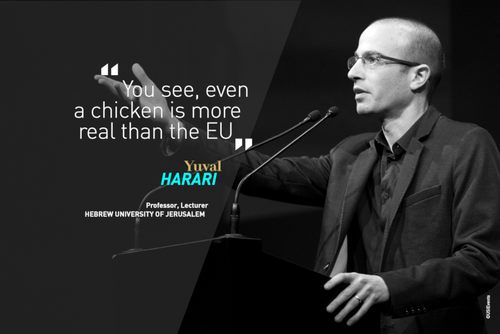 Citation durant le talk de Yuval Harari à la conférence USI sur l'imagination de l'être humain